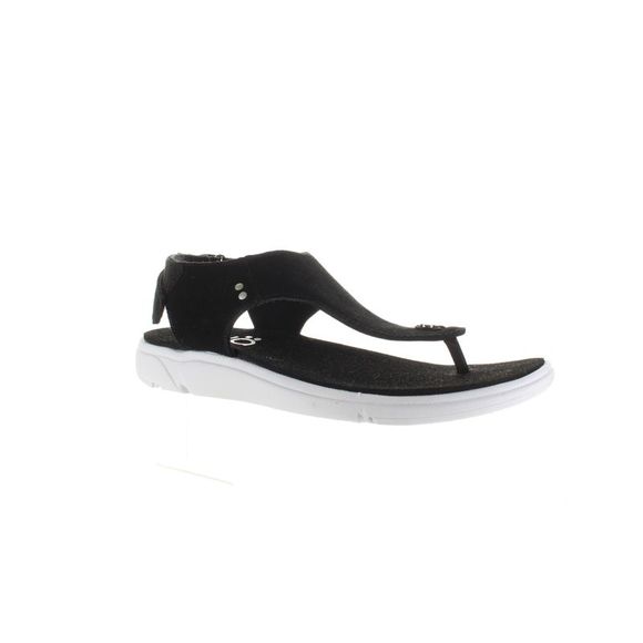 Ryka Womens Margo Black T-Strap Sandals Size 9 Medium (B, M) - Picture 2 of 4